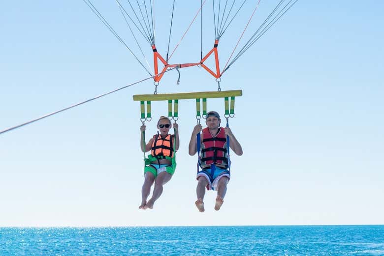 Parasailing en Cozumel