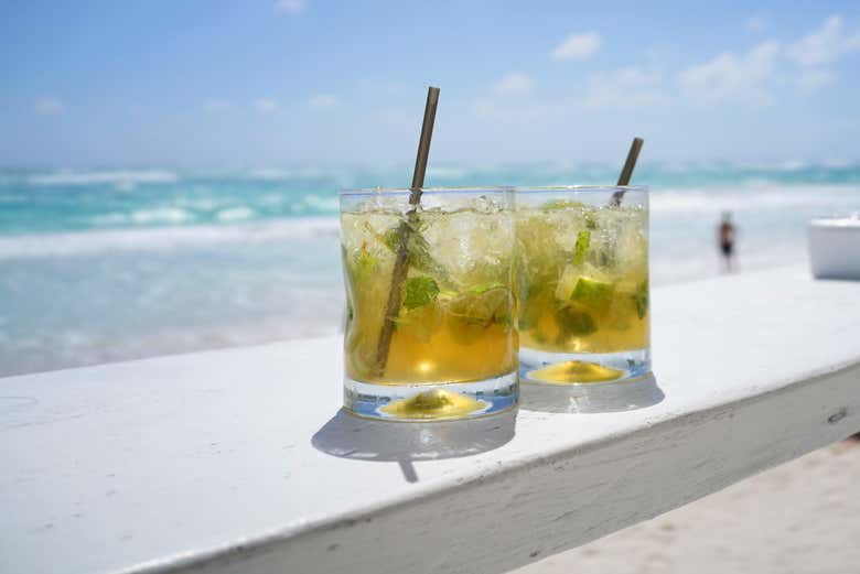 Mojito en la playa