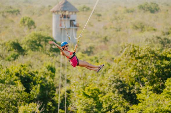 Excursión a los cenotes Casa Tortuga + Tirolina